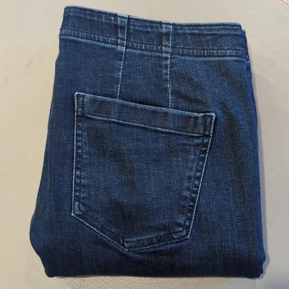 Pilcro Dark Blue Flare & Wide Leg Jeans - Picture 14 of 14